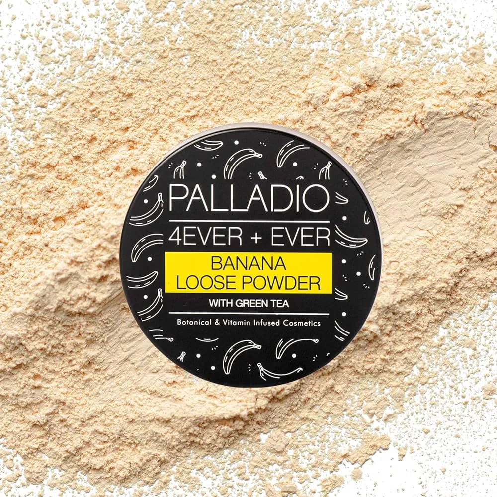 Palladio 4ever ever BANANA loose powder with green tea