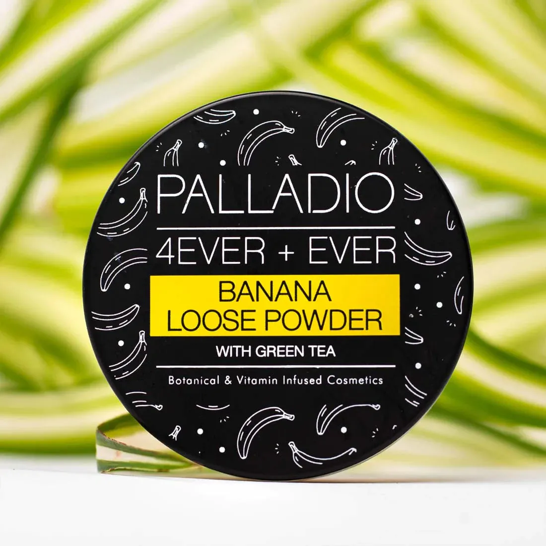 Palladio 4ever ever BANANA loose powder with green tea