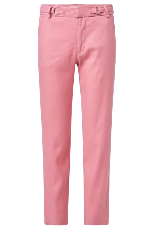 Pantalón Chino Cropped Slim de color rosa