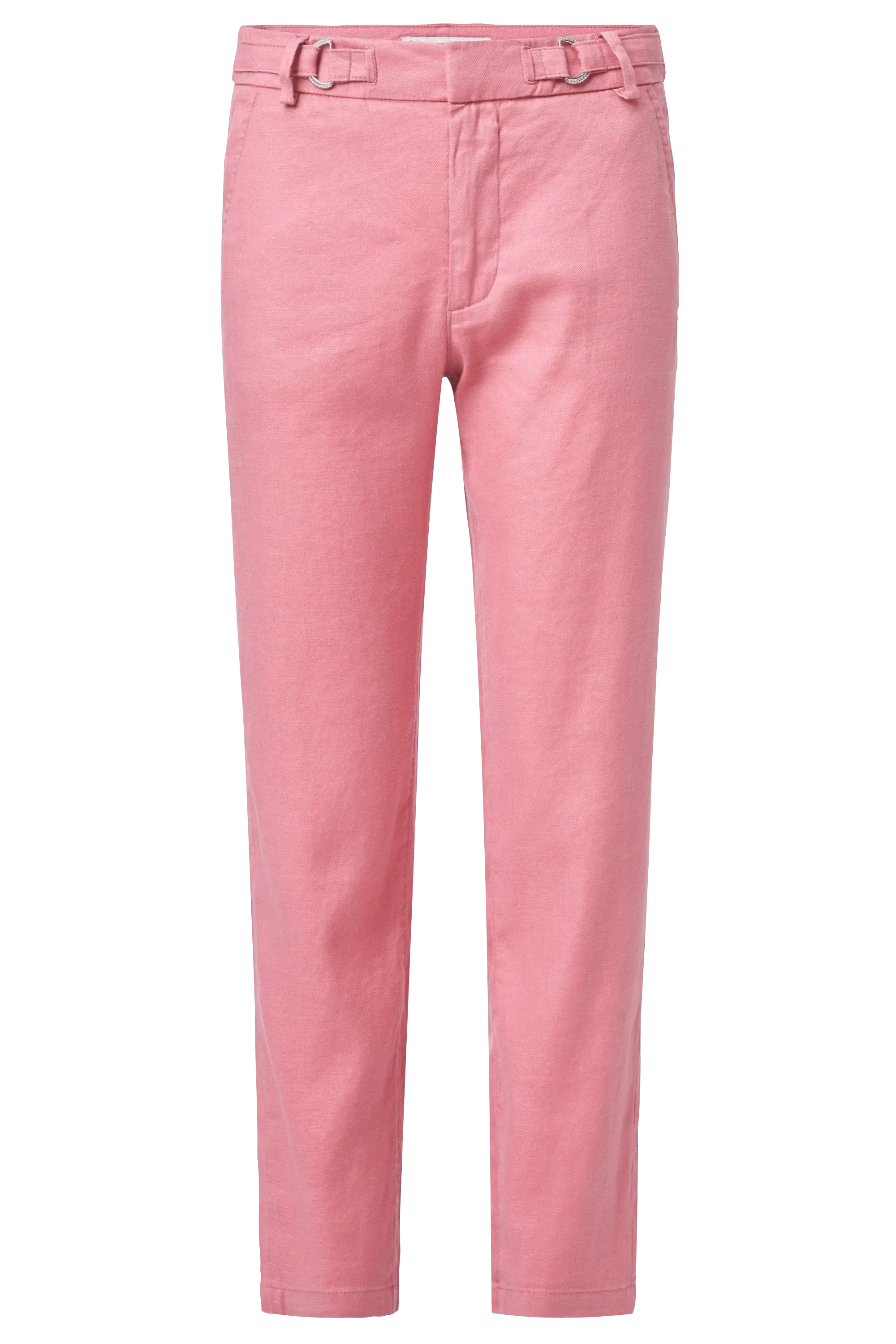 Pantalón Chino Cropped Slim de color rosa
