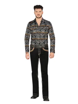 Pantalon Vaquero de Mezclilla Stretch Calidad Premium Boot Cut para Hombre 'Lamasini' - ID: 12101