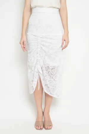 Petal Skirt in White
