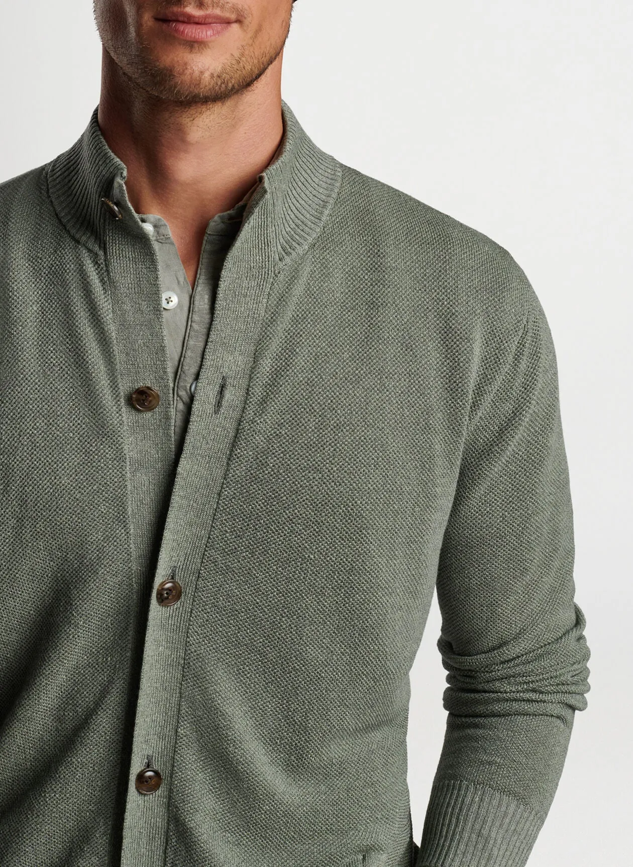 Peter Millar Glasgow Button Front Sweater