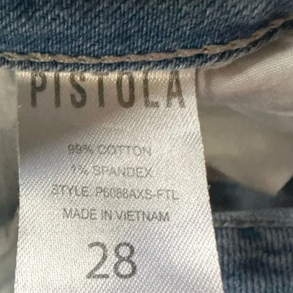 •Pistola• Anthropologie High Rise Two Toned Cropped Jeans