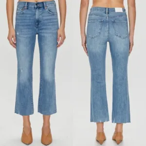 Pistola Lennon High Rise Cropped Boot Jeans in Zina 26 Medium Wash