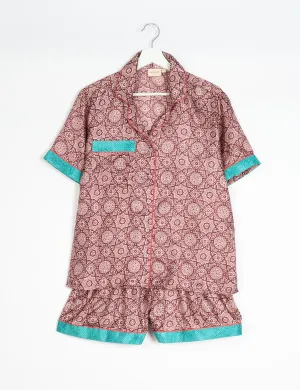 PJ SET SHORT WITH SHORT SLEEVES