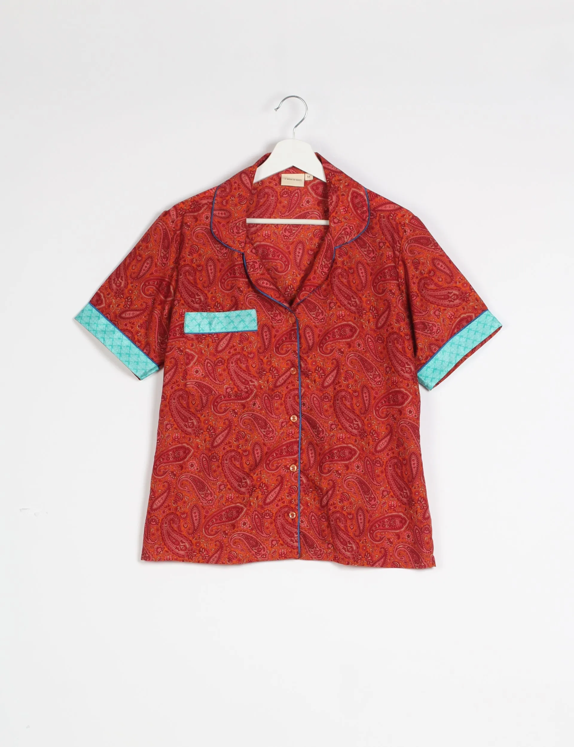 PJ SET SHORT WITH SHORT SLEEVES