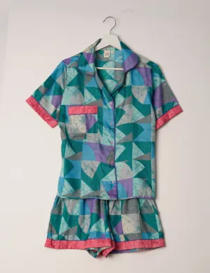 PJ SET SHORT WITH SHORT SLEEVES