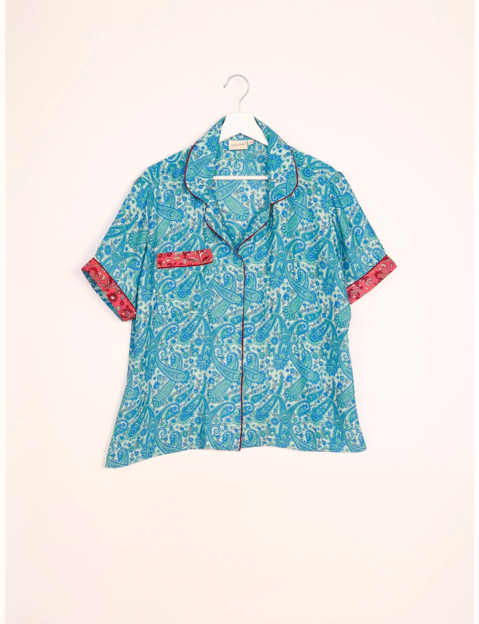 PJ SET SHORT WITH SHORT SLEEVES