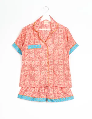 PJ SET SHORT WITH SHORT SLEEVES