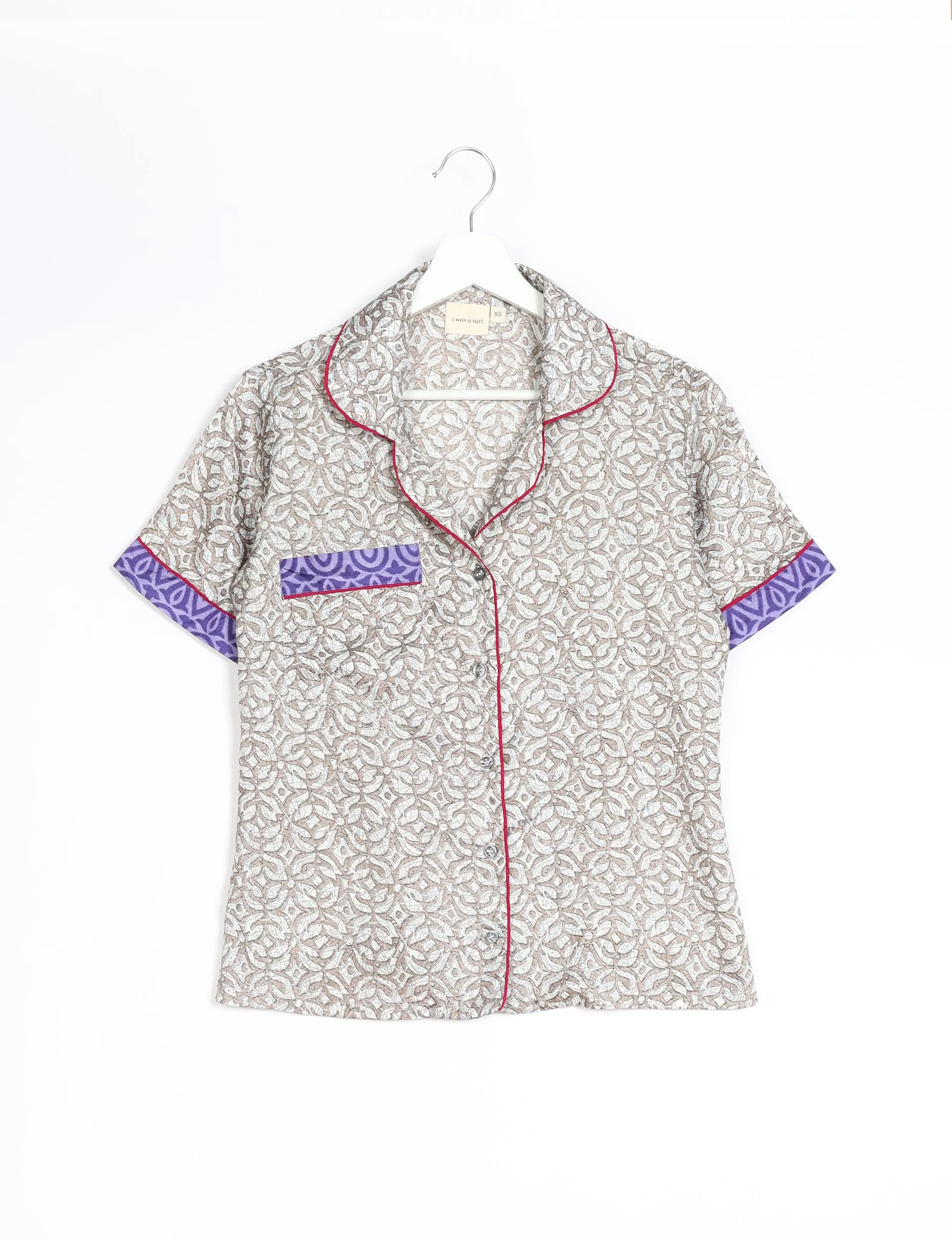 PJ SET SHORT WITH SHORT SLEEVES