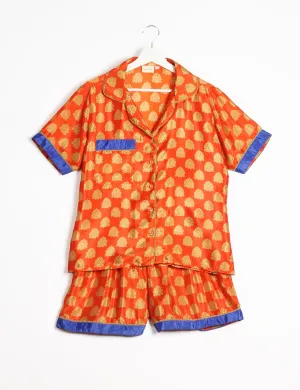 PJ SET SHORT WITH SHORT SLEEVES