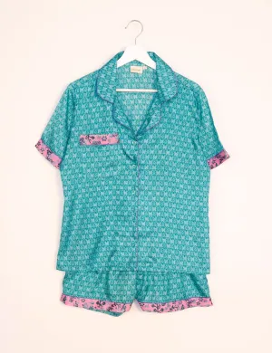 PJ SET SHORT WITH SHORT SLEEVES