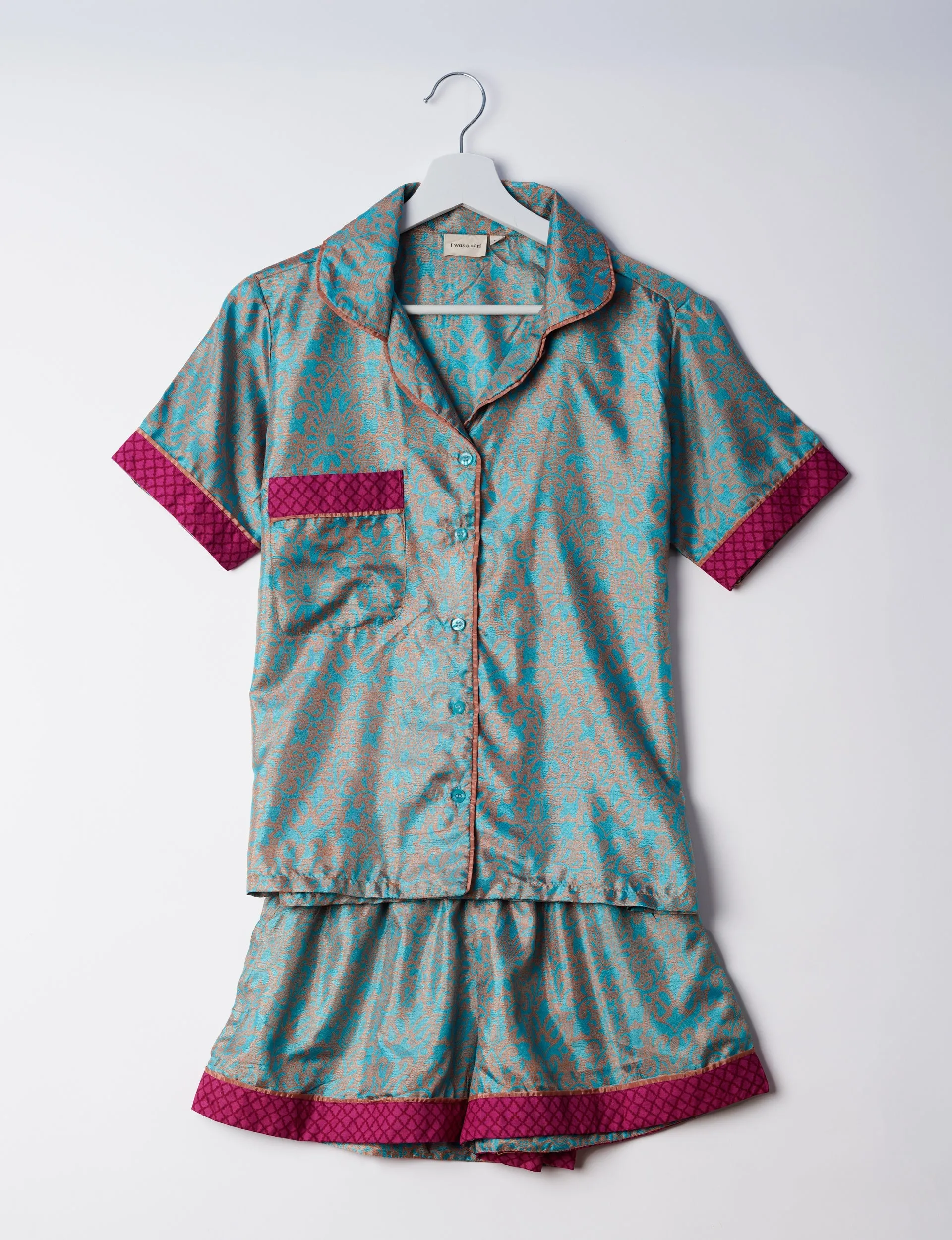 PJ SET SHORT WITH SHORT SLEEVES