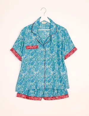 PJ SET SHORT WITH SHORT SLEEVES