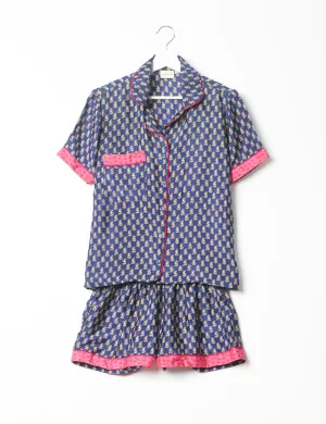 PJ SET SHORT WITH SHORT SLEEVES