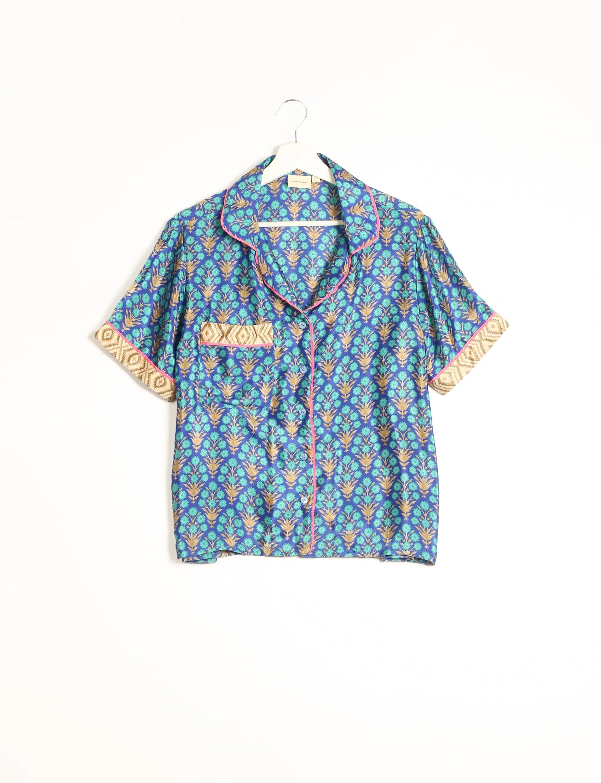 PJ SET SHORT WITH SHORT SLEEVES