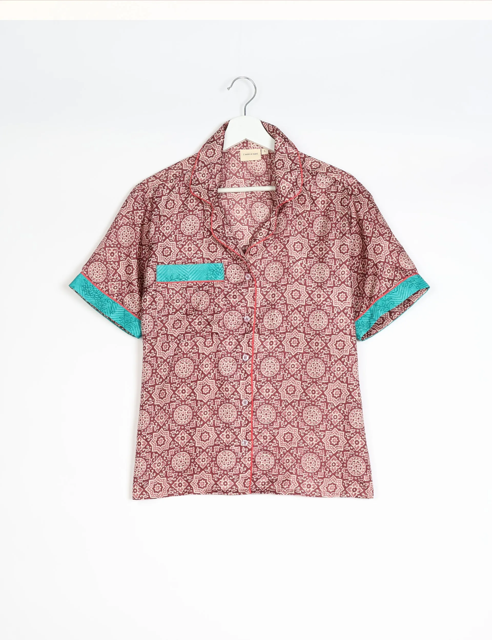 PJ SET SHORT WITH SHORT SLEEVES