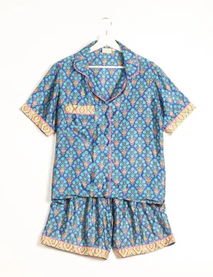 PJ SET SHORT WITH SHORT SLEEVES