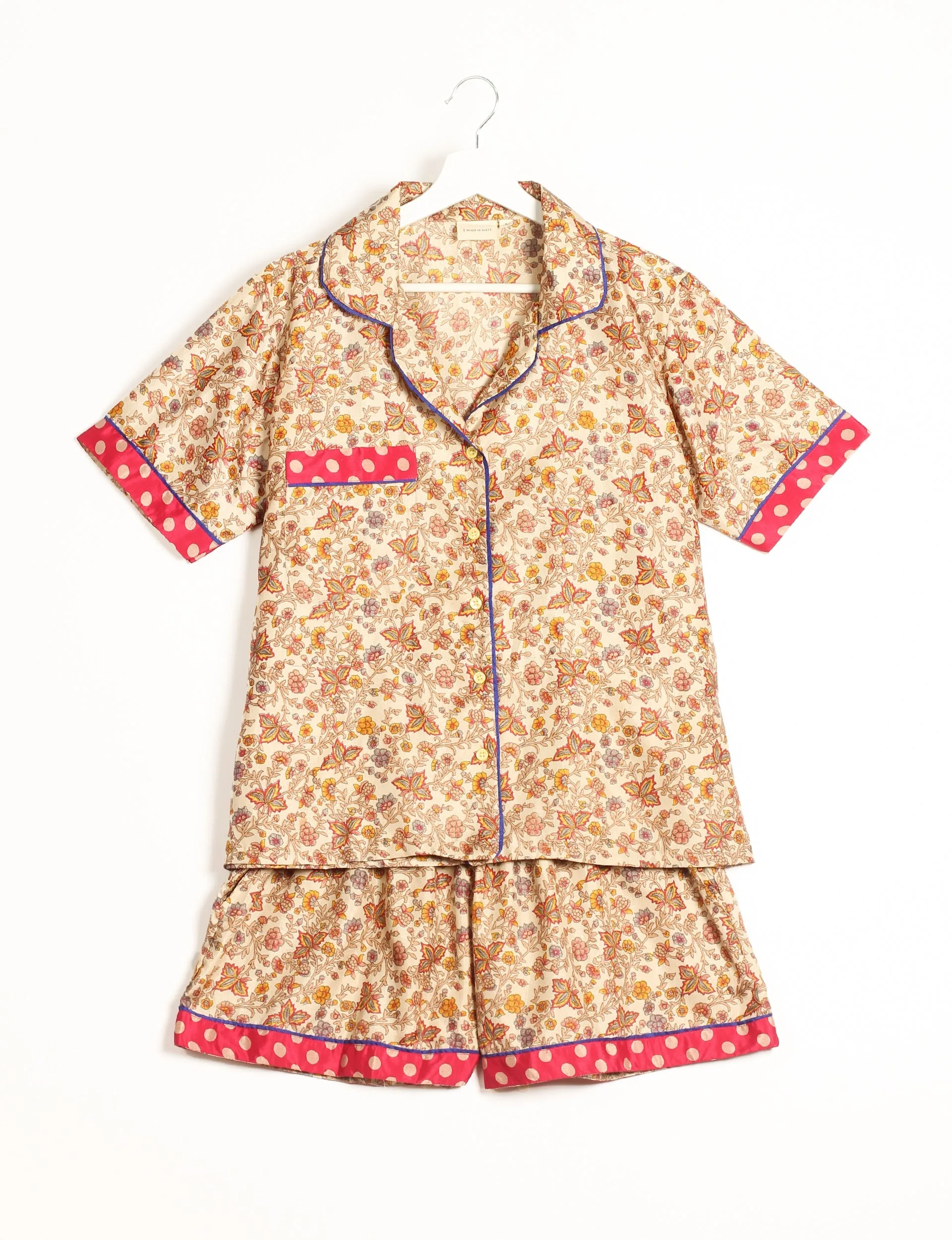 PJ SET SHORT WITH SHORT SLEEVES
