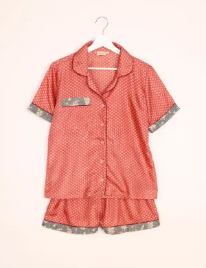 PJ SET SHORT WITH SHORT SLEEVES