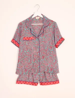 PJ SET SHORT WITH SHORT SLEEVES