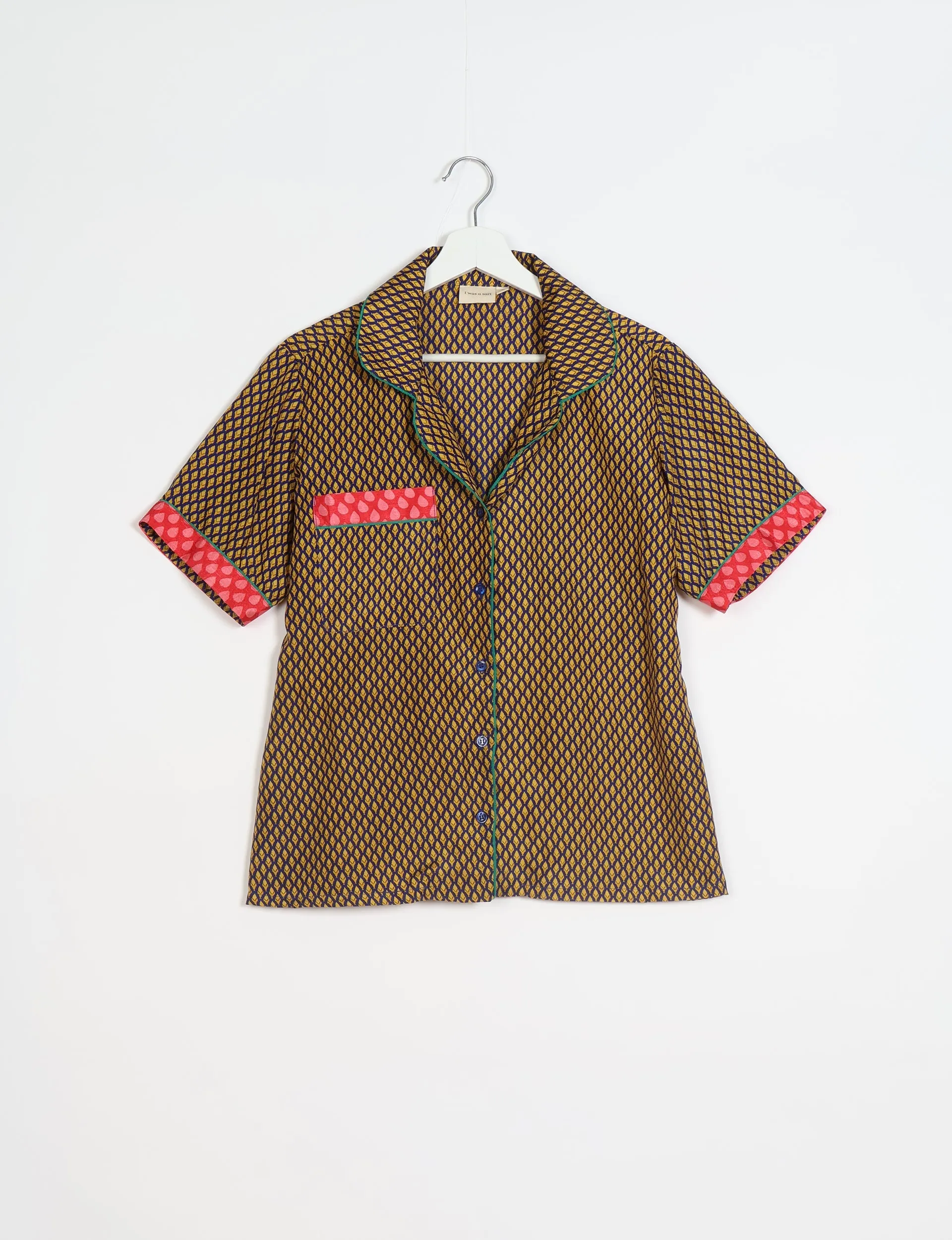 PJ SET SHORT WITH SHORT SLEEVES