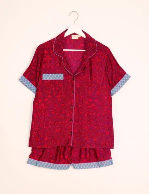 PJ SET SHORT WITH SHORT SLEEVES