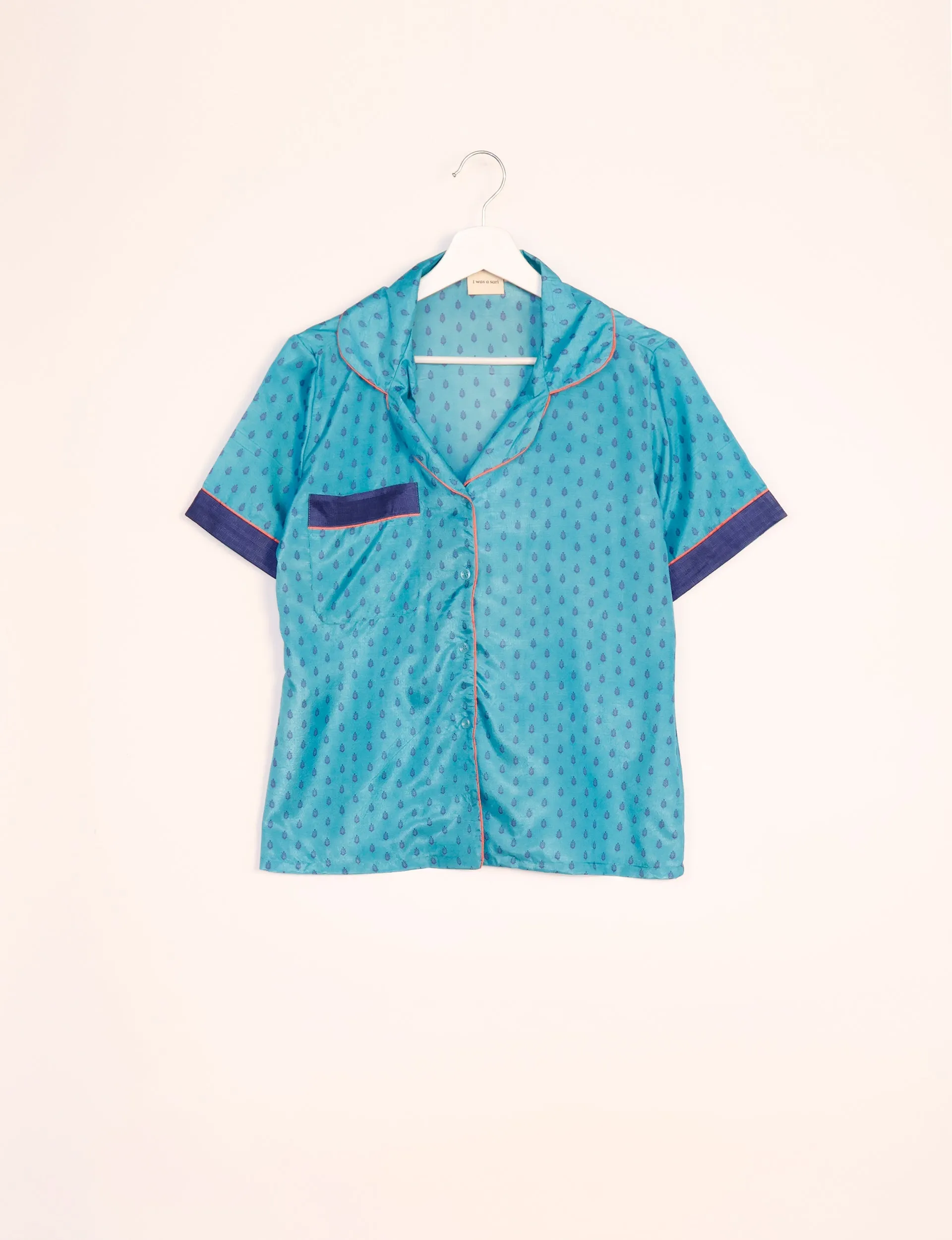 PJ SET SHORT WITH SHORT SLEEVES