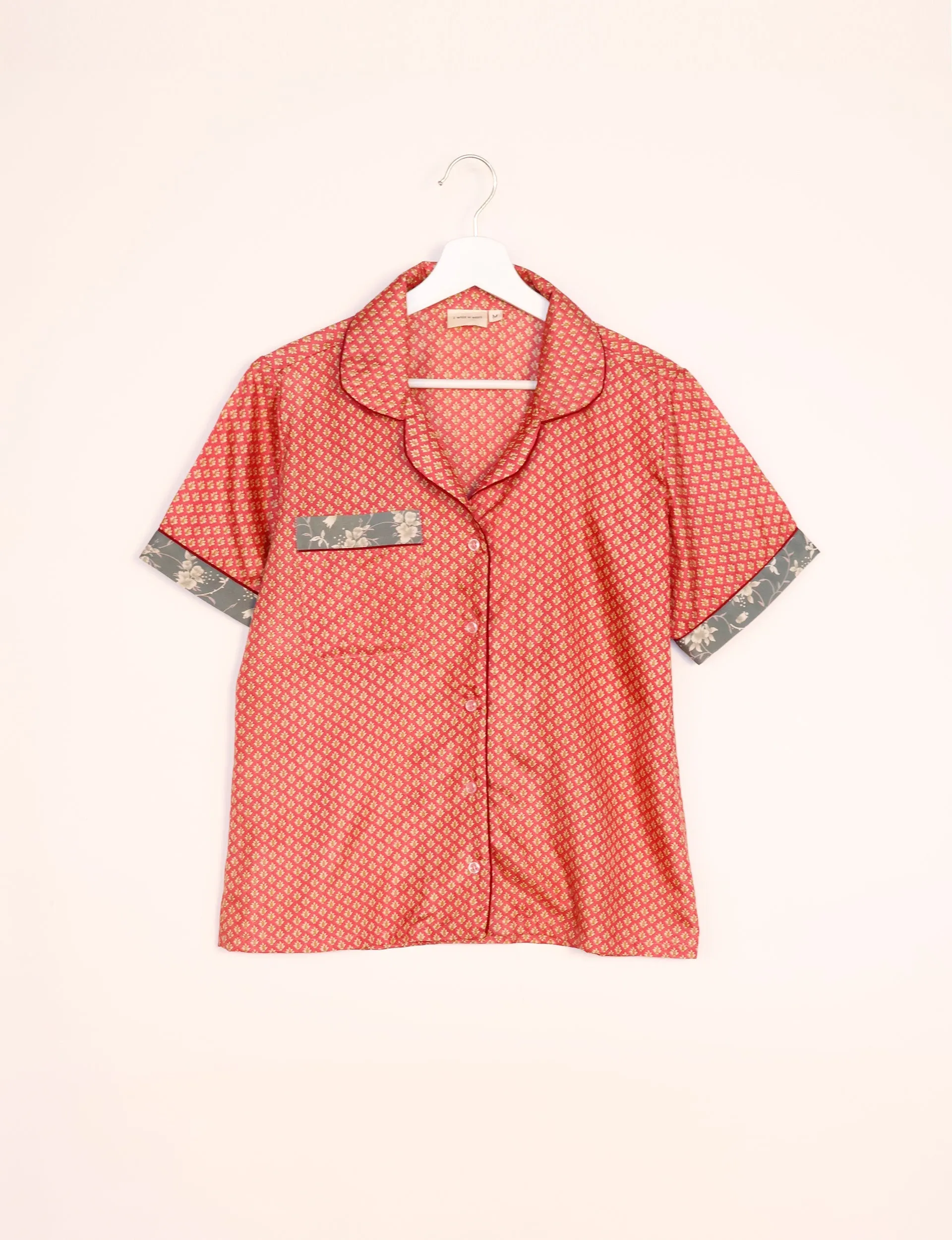 PJ SET SHORT WITH SHORT SLEEVES