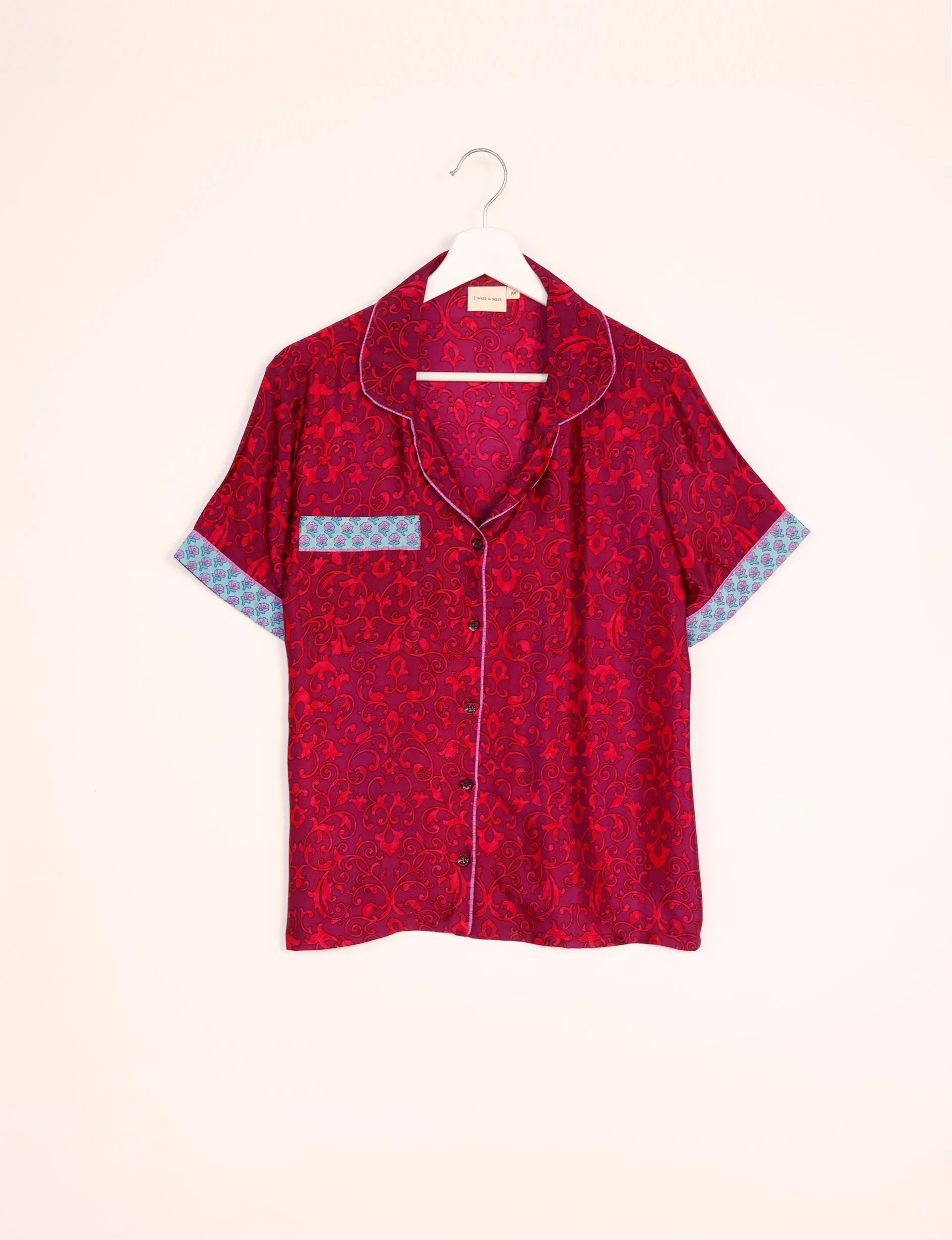 PJ SET SHORT WITH SHORT SLEEVES