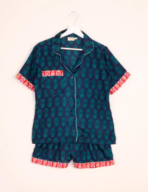 PJ SET SHORT WITH SHORT SLEEVES