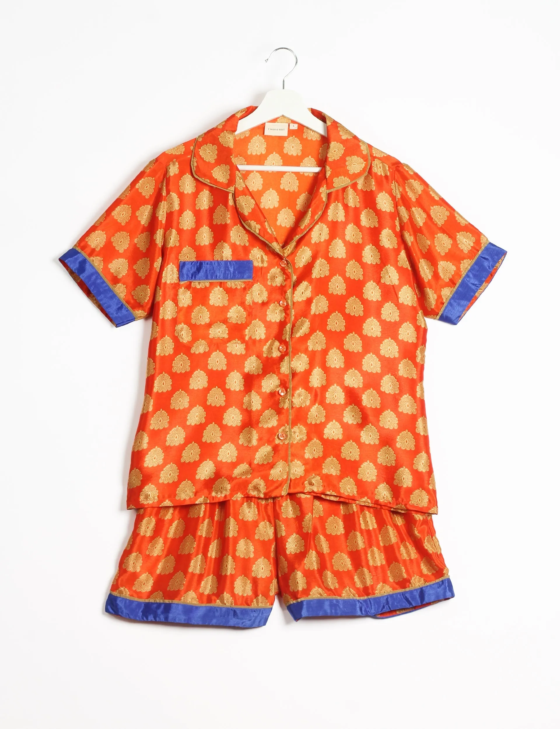 PJ SET SHORT WITH SHORT SLEEVES