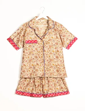 PJ SET SHORT WITH SHORT SLEEVES