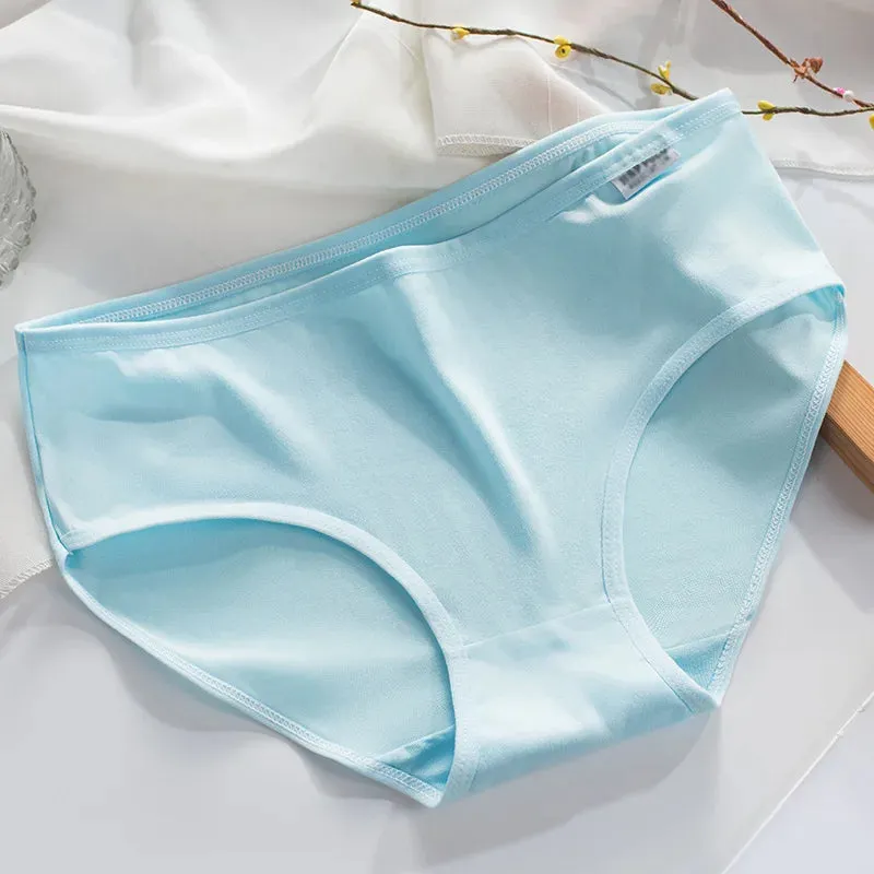 Plus Size Panties 3XL/4XL - Women's Cotton Comfortable Underwear, Solid Color Briefs
