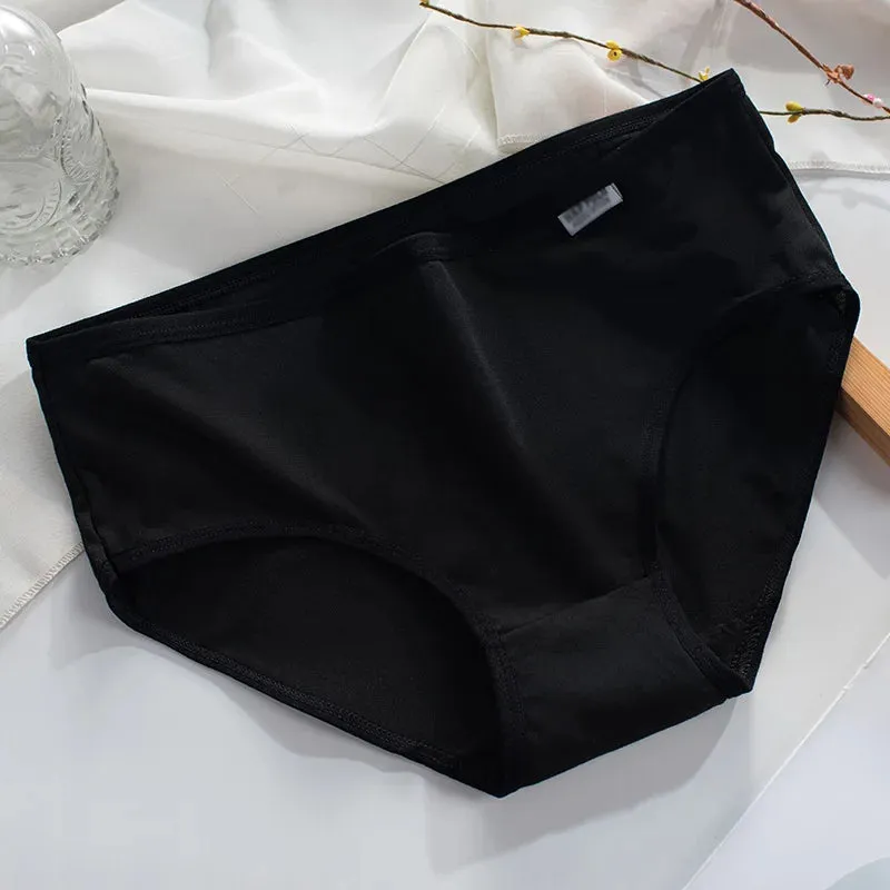 Plus Size Panties 3XL/4XL - Women's Cotton Comfortable Underwear, Solid Color Briefs