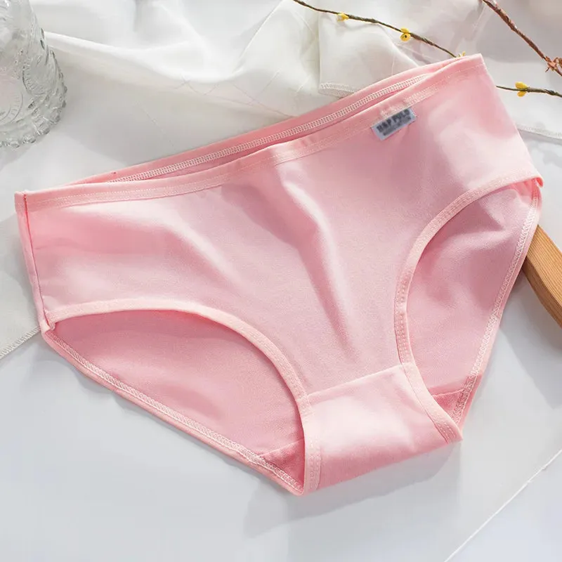 Plus Size Panties 3XL/4XL - Women's Cotton Comfortable Underwear, Solid Color Briefs