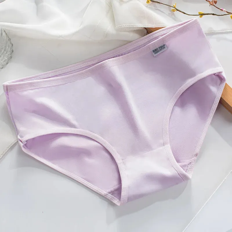 Plus Size Panties 3XL/4XL - Women's Cotton Comfortable Underwear, Solid Color Briefs
