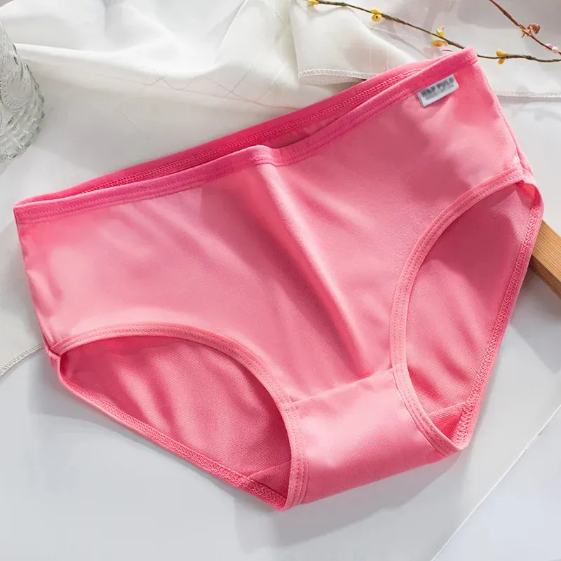 Plus Size Panties 3XL/4XL - Women's Cotton Comfortable Underwear, Solid Color Briefs