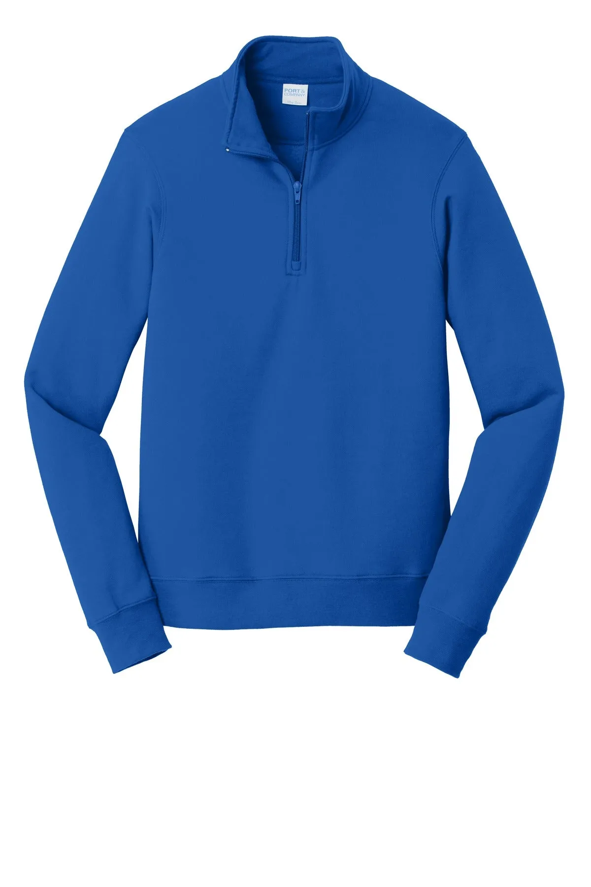 Port & Company Fan Favorite Fleece 1/4-Zip Pullover Sweatshirt. PC850Q True Royal
