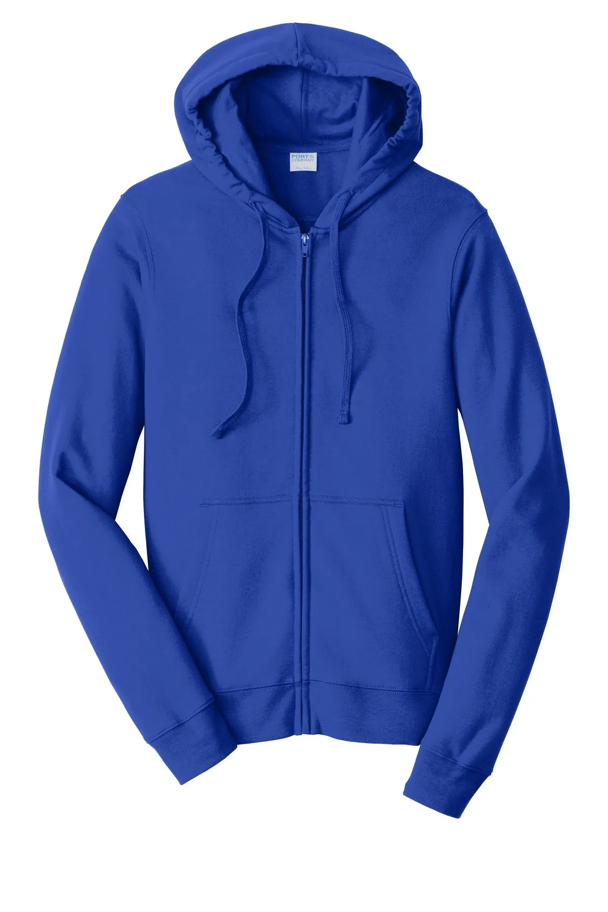 Port & Company Fan Favorite Fleece Full-Zip Hooded Sweatshirt. PC850ZH True Royal