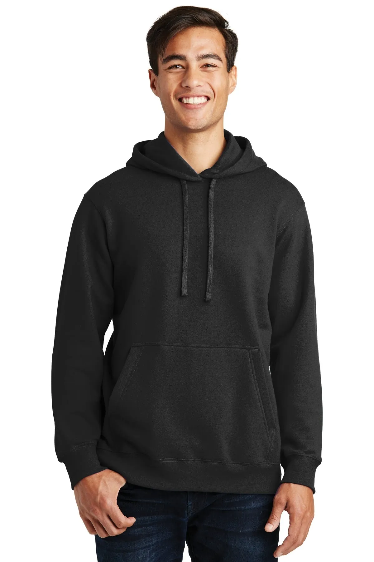 Port & Company Fan Favorite Fleece Pullover Hooded Sweatshirt. PC850H Jet Black