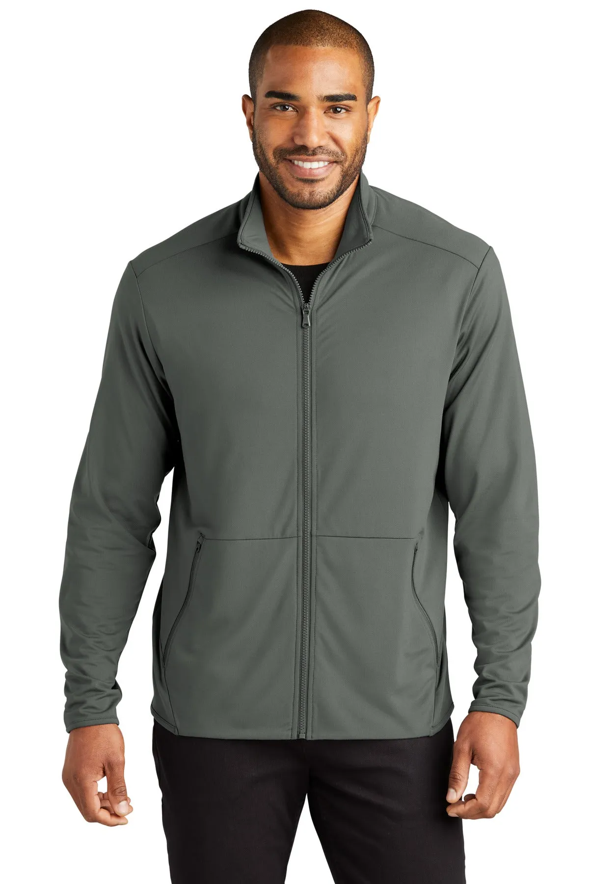 Port Authority Accord Stretch Fleece Full-Zip K595 Pewter