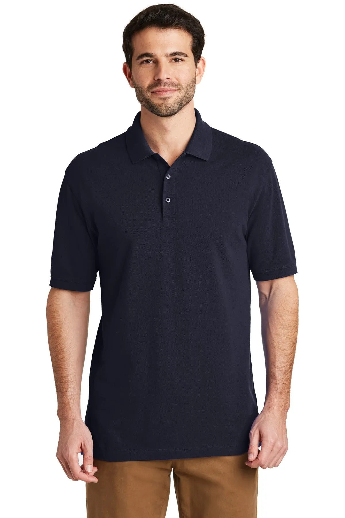 Port Authority EZCotton Polo. K8000 Navy