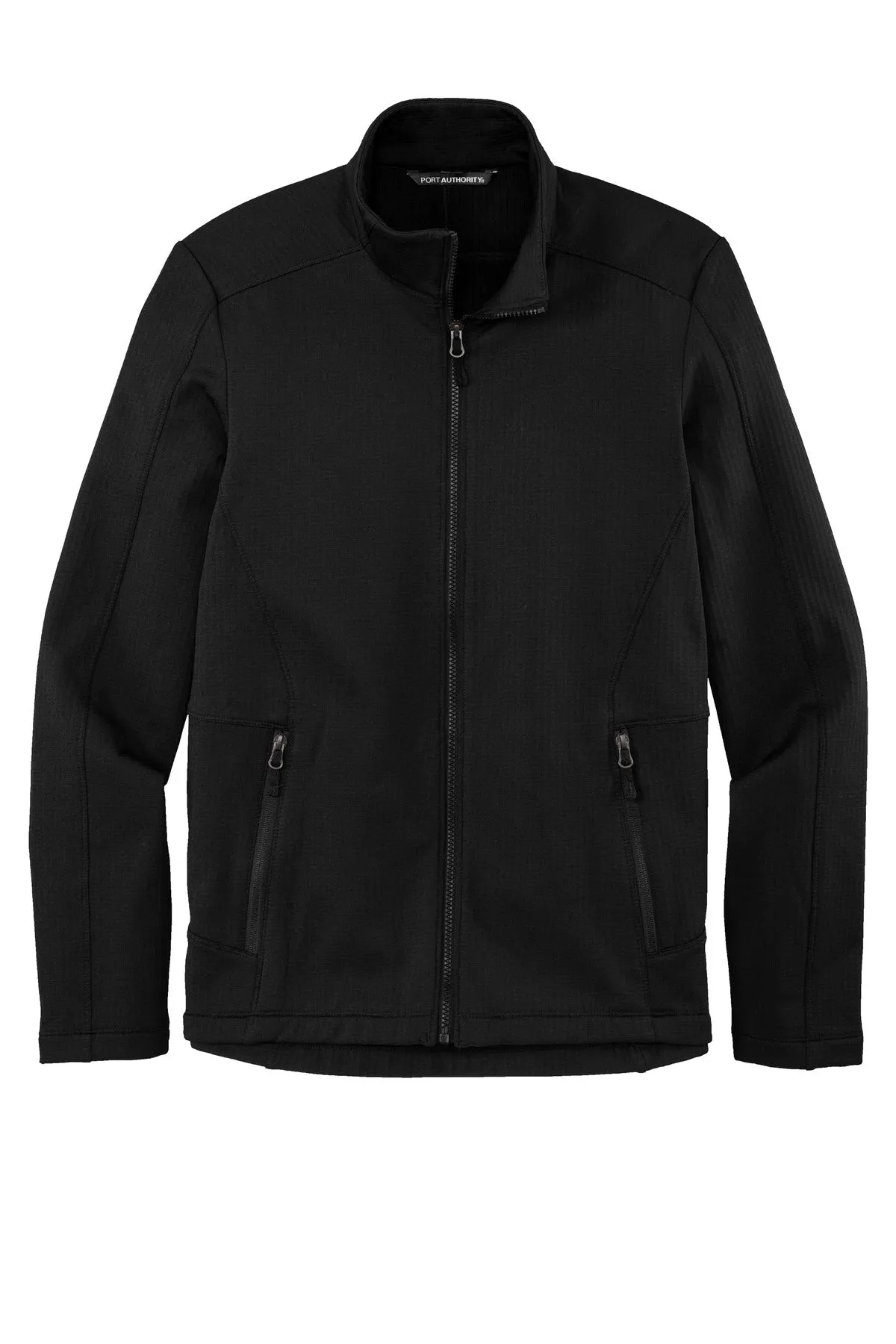 Port Authority  Grid Fleece Jacket. F239 Deep Black