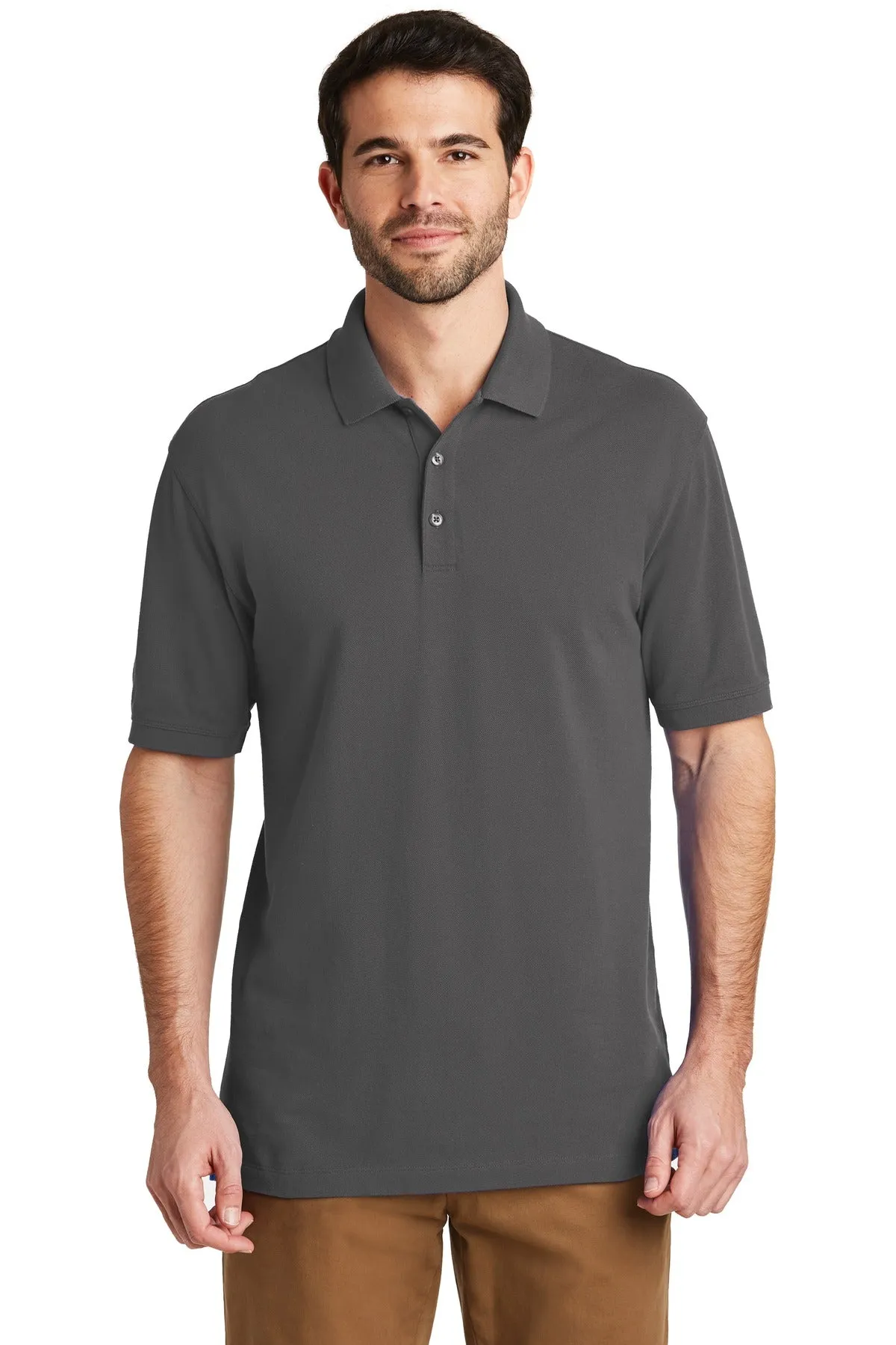 Port Authority Tall EZCotton PoloTK8000 Sterling Grey Tall