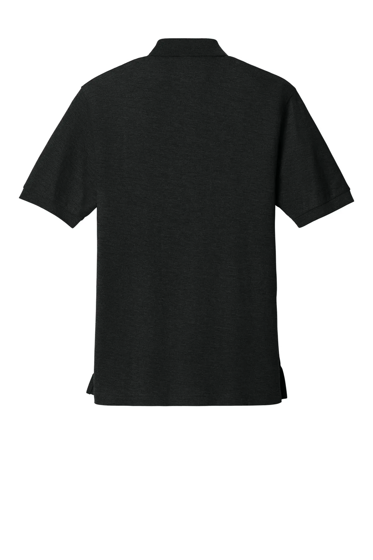 Port Authority Tall Silk Touch Polo.  TLK500 Black Tall