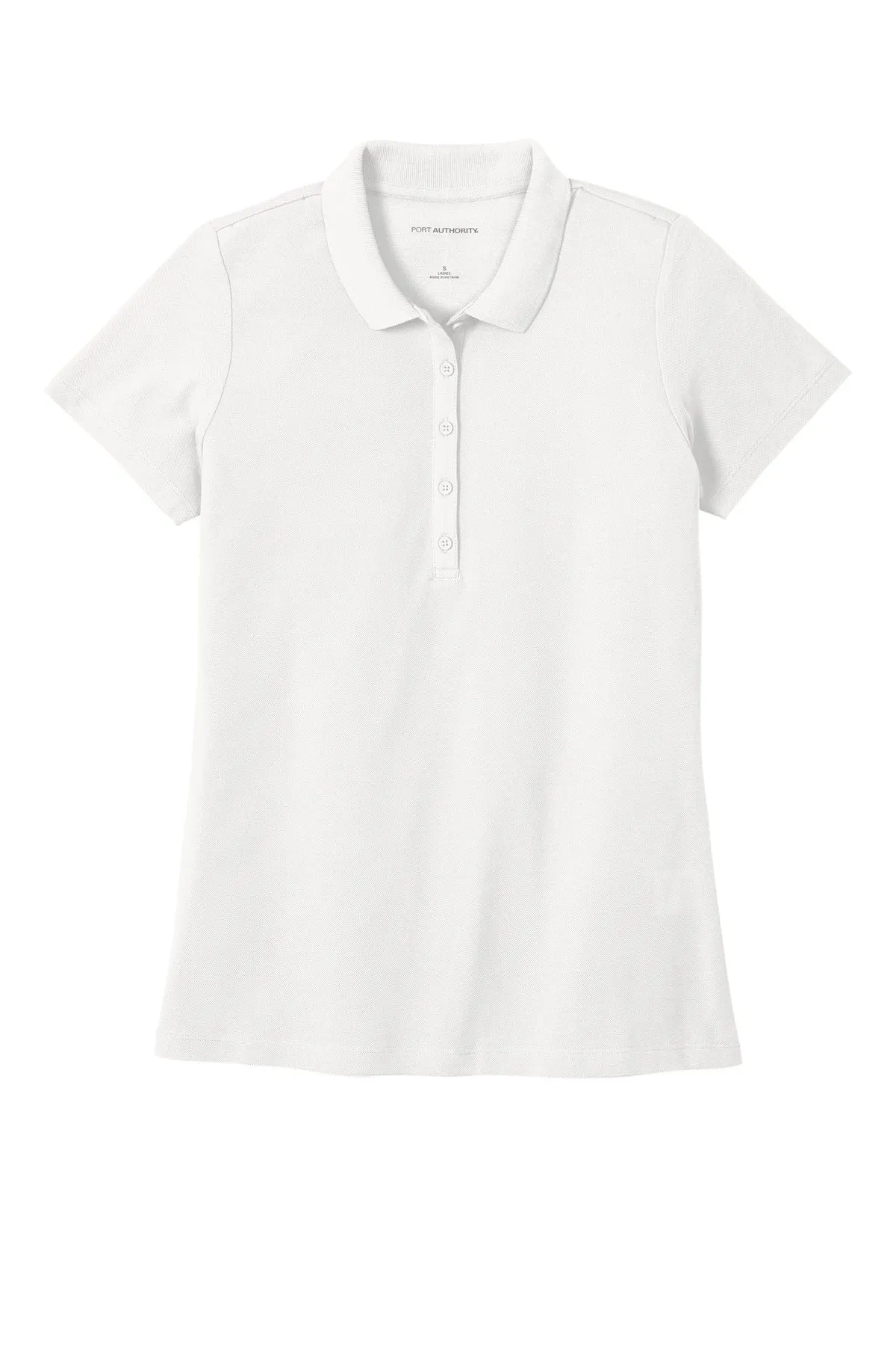 Port Authority Women's SuperPro React  Polo. LK810 White