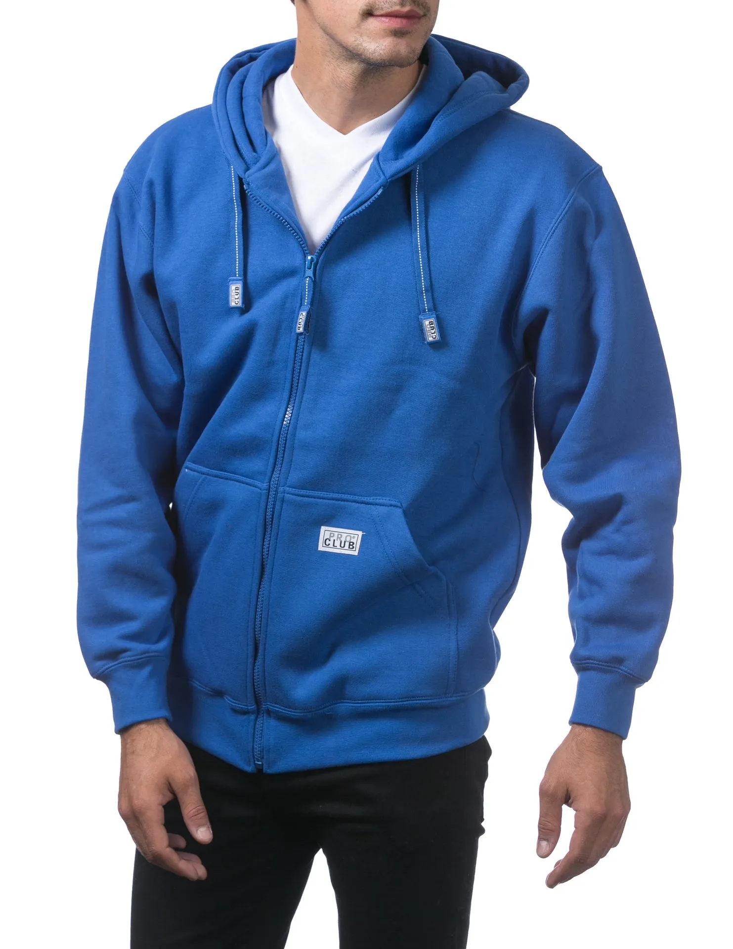 Pro Club Heavyweight Full Zip Fleece Hoodie - ROYAL