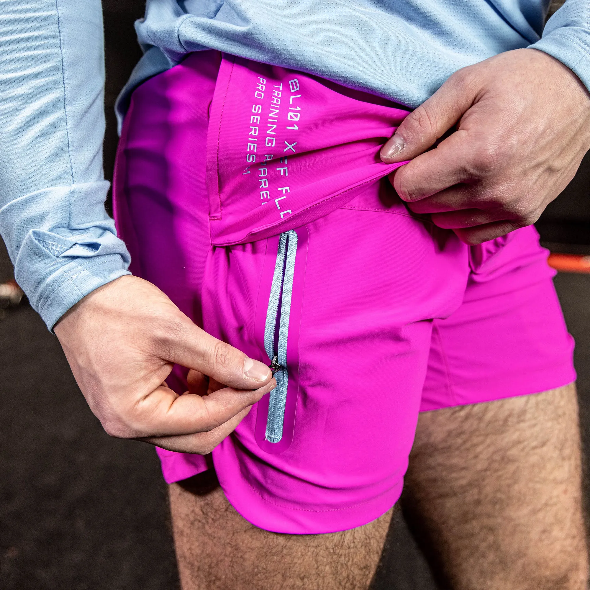 Pro Series Overlay Youth Shorts - Cotton Candy Pink